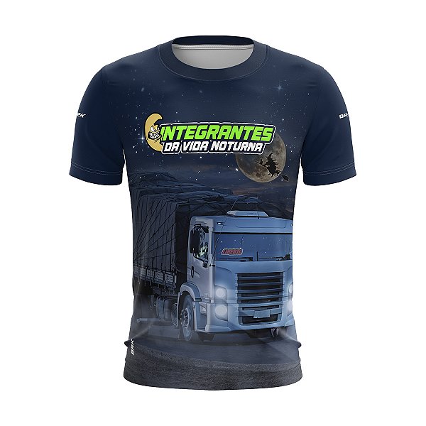 Camiseta de Caminhão Brk Integrantes da Vida Noturna Com UV50+
