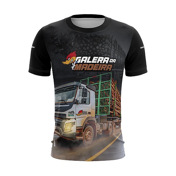 Camiseta de Caminhão Brk Galera da Madeira Com UV50+