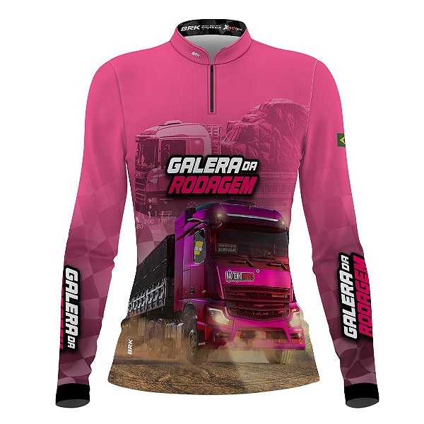 Camisa de Caminhão BRK Galera da Rodagem Feminina com UV50+