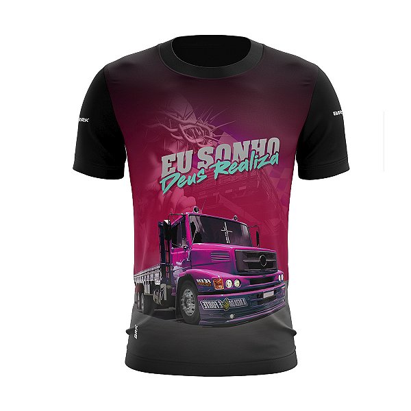 Camiseta de Caminhão BRK Deus Realiza Feminina com UV50+