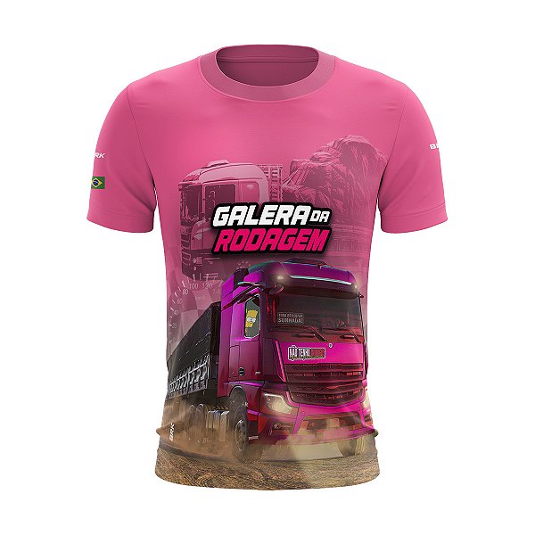 Camiseta de Caminhão BRK Galera da Rodagem Feminina com UV50+