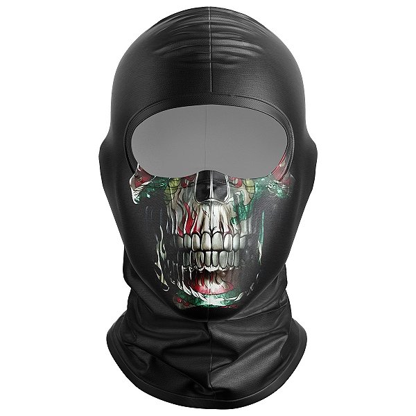 Balaclava Tubeneck Brk Caveira Fogo e Dragão com UV50+