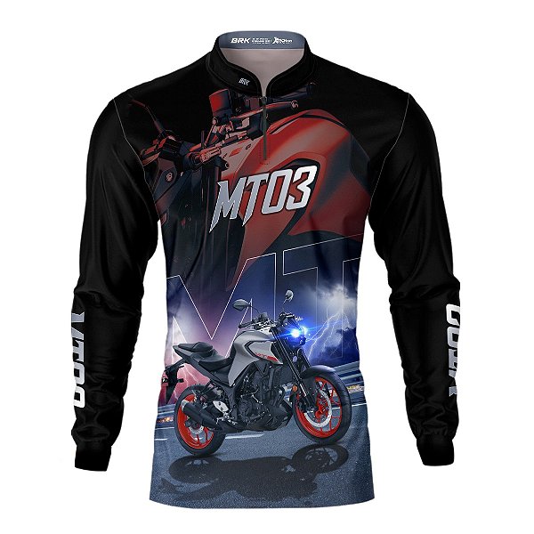 Camisa Brk Motociclismo  MT03 com Proteção UV50+