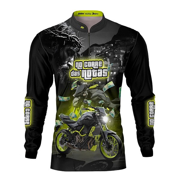 Camisa Brk Motociclismo MT03 No Corre das Notas com Proteção UV50+