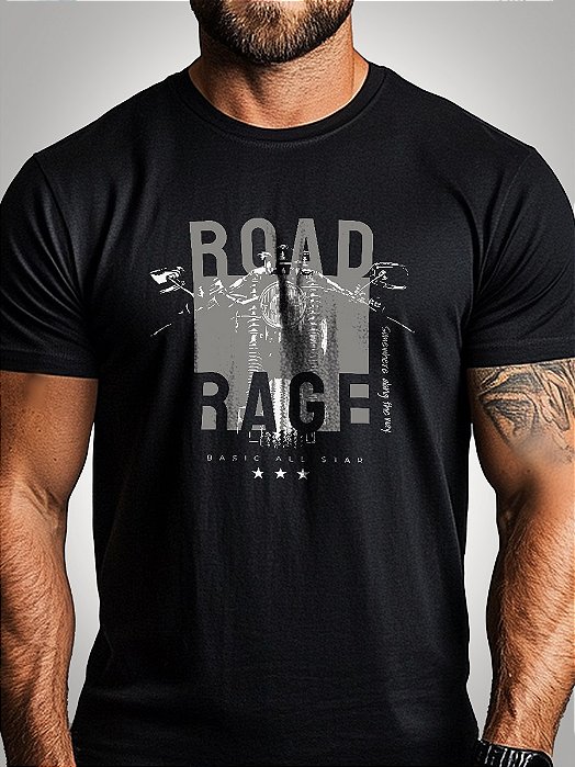 Camiseta Brk Motors Road Rage Algodão Egípcio