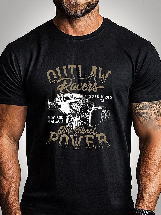 Camiseta Brk Motors Old School com Algodão Egípcio