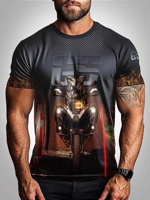 Camiseta Casual Brk Preta Big Trail GS com Proteção  UV50+