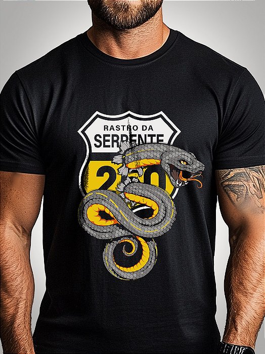 Camiseta Brk Rastro da Serpente com Algodão Egípcio