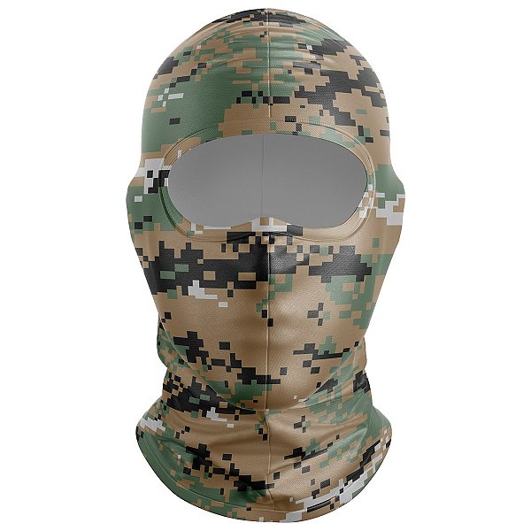 Balaclava Tubeneck Brk Camuflada Digital Florestal com UV50+