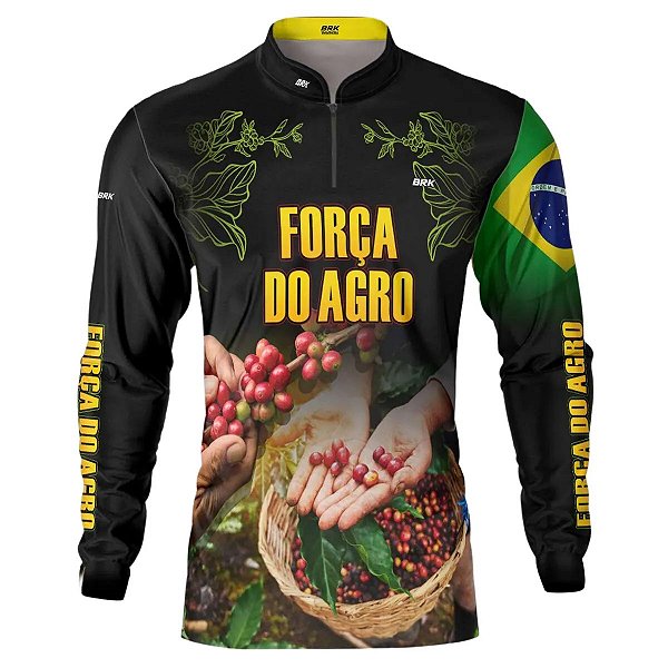 Camisa Agro Brk A Força do Agro Cafeicultor com Uv50