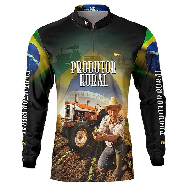 Camisa Agro Brk Produtor Rural com Proteção Solar UV50+