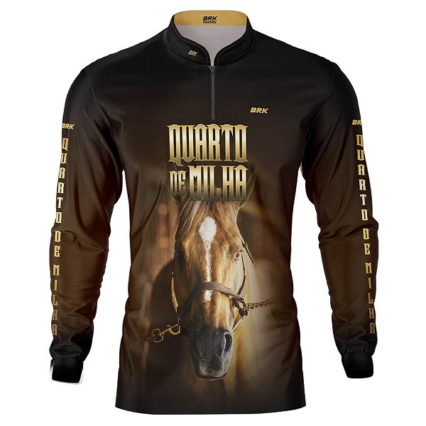 Camisa Agro BRK Rosto Quarto de Milha Proteção Solar UV50+