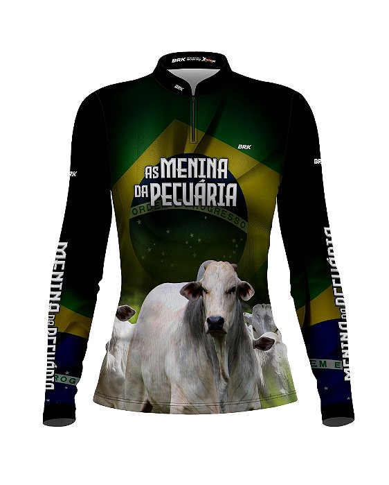 Camisa Agro Brk As Menina da Pecuária com Proteção Solar UV50+