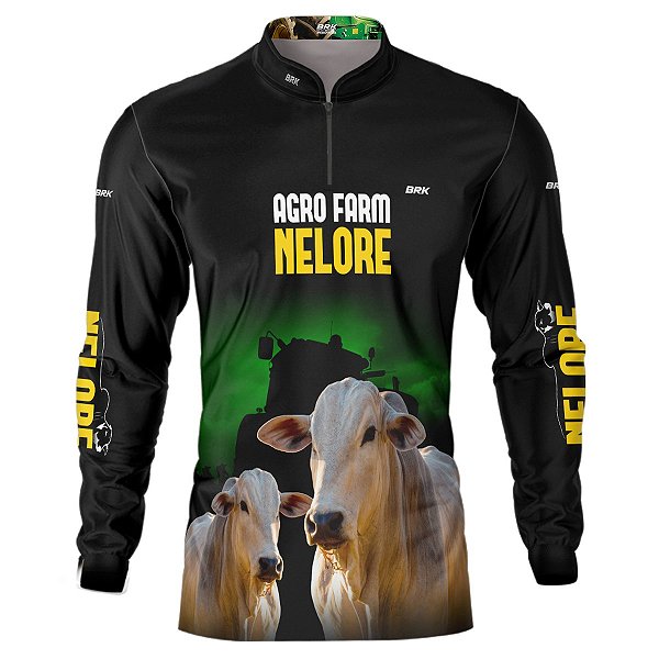 Camisa Brk Agro Farm Nelore com Proteção Solar UV  50+