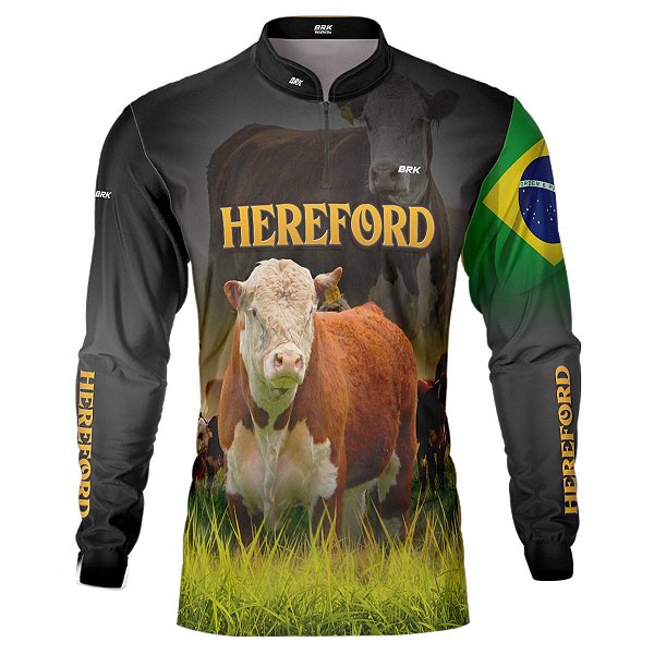 Camisa BRK Agro Raça Hereford com Proteção Solar UV  50+