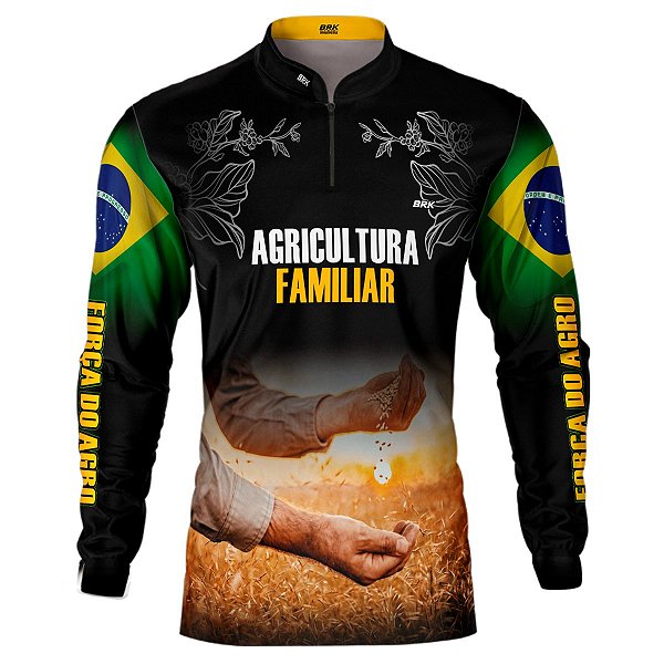 Camisa BRK Agro Agricultura Familiar no Campo com Proteção Solar UV  50+