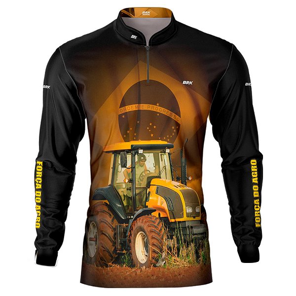 Camisa Agro BRK Trator Brasil com UV50 +