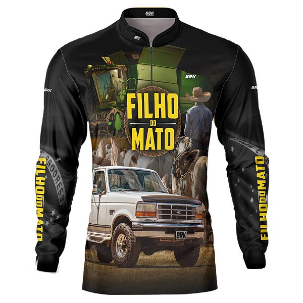Camisa Agro Brk Masculina Filho do Mato UV50 +