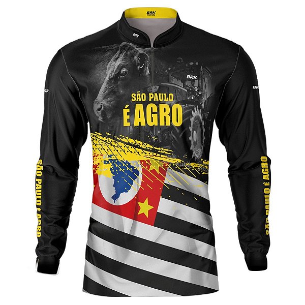 Camisa Agro BRK São Paulo é Agro com UV50 +