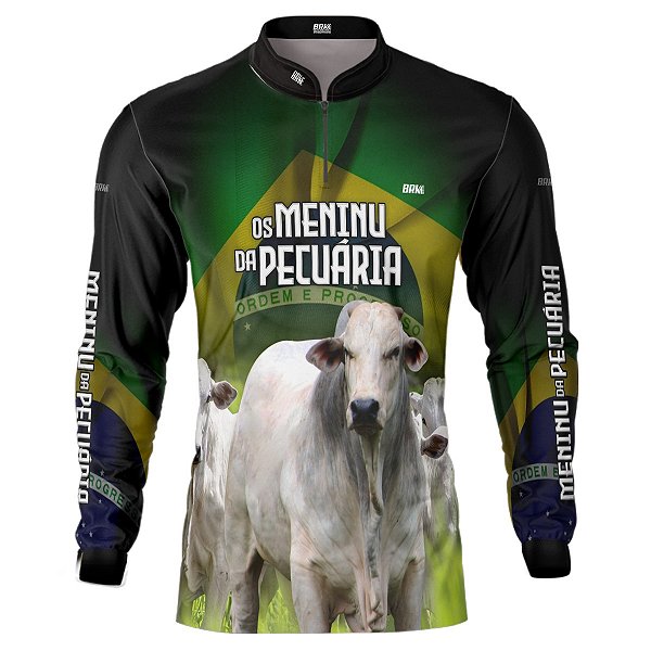 Camisa Agro Brk Os Meninu da Pecuária com Proteção Solar UV50+