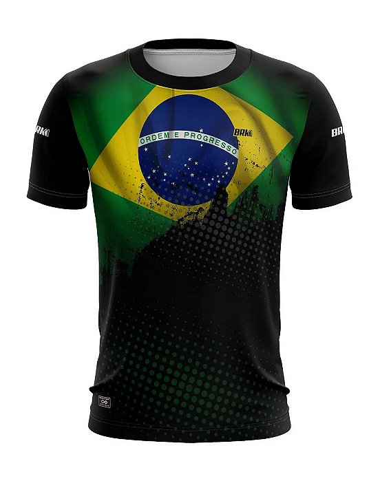 Camiseta do Brasil Casual Brk com Proteção UV50+