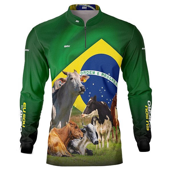 Camisa Agro BRK Gado Leiteiro Eu Sou Do Agro com UV50 +