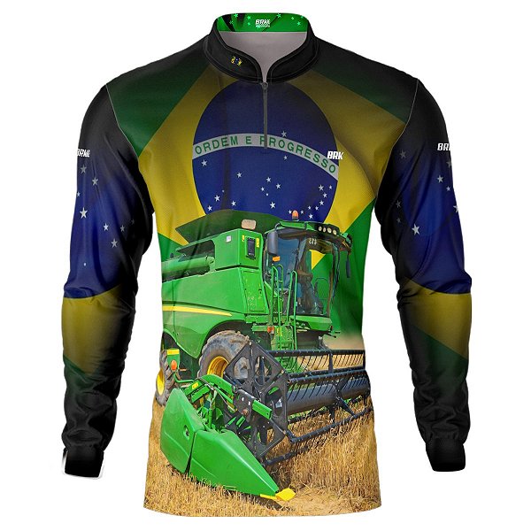 Camisa Agro BRK Colheitadeira com UV50 +