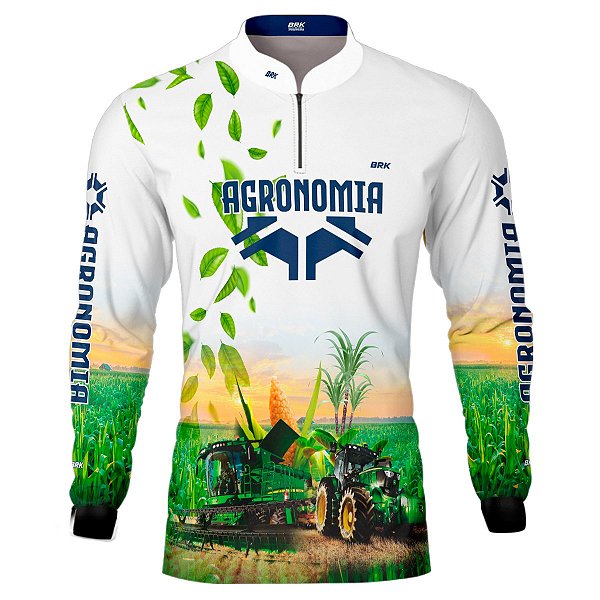 Camisa Agro Brk Agronomia Branca com Uv50
