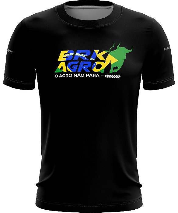 Camiseta Agro BRK Básica O Agro Não Para com UV50 +