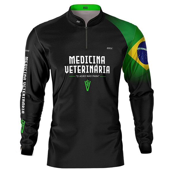 Camisa Agro BRK Básica Medicina Veterinária com UV50 +
