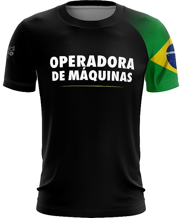 Camiseta de Profissão Brk Operador de Máquinas com Uv50
