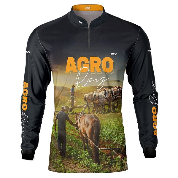Camisa Agro BRK Agro Raíz Haras com UV50 +