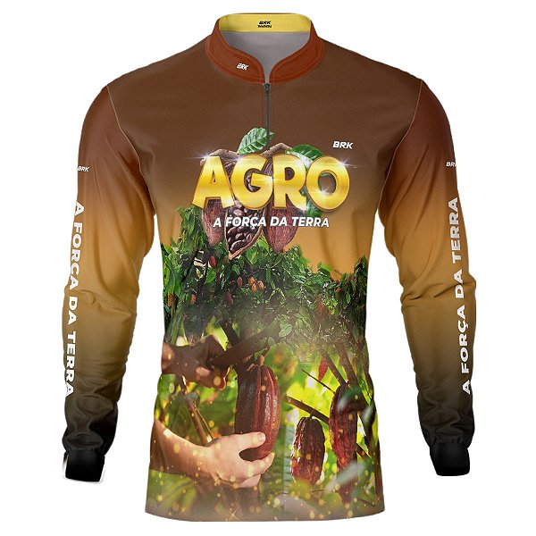 Camisa Agro BRK Cultivo de Cacau com UV50 +