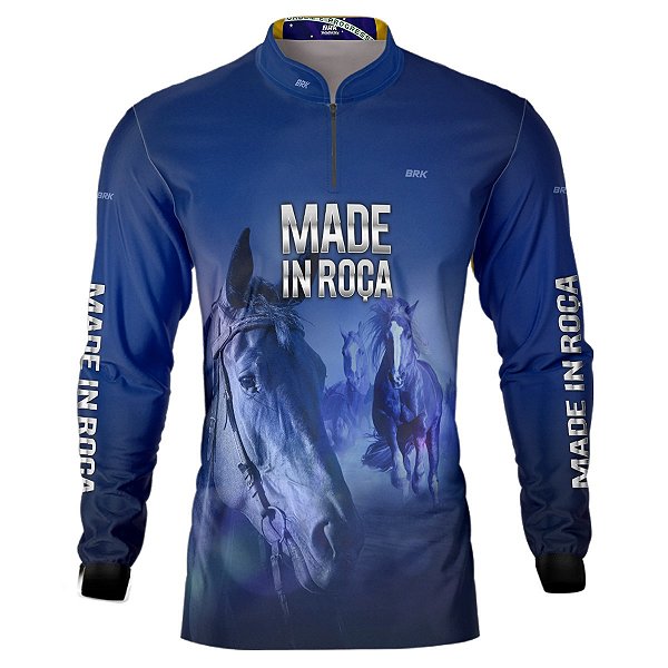 Camisa Country BRK Made in Roça Cavalo com UV50 +