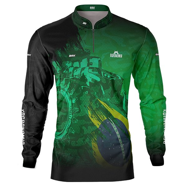 Camisa Agro BRK Verde Símbolo Agronomia com UV50 +