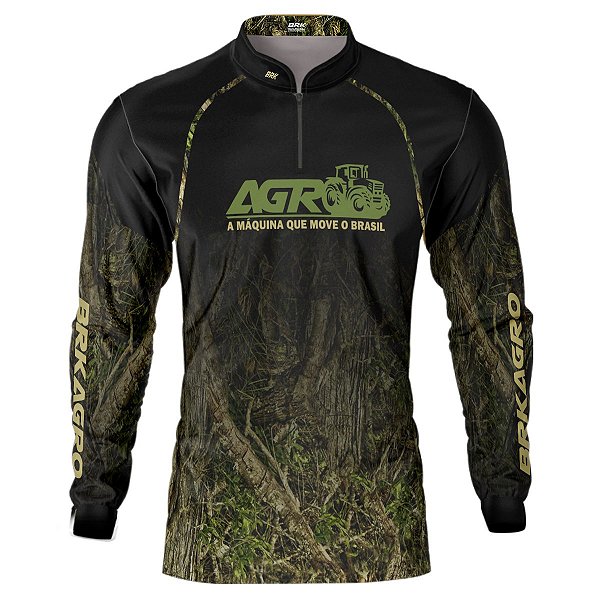 Camisa Agro BRK Camuflada O Agro Move o Brasil com UV50 +
