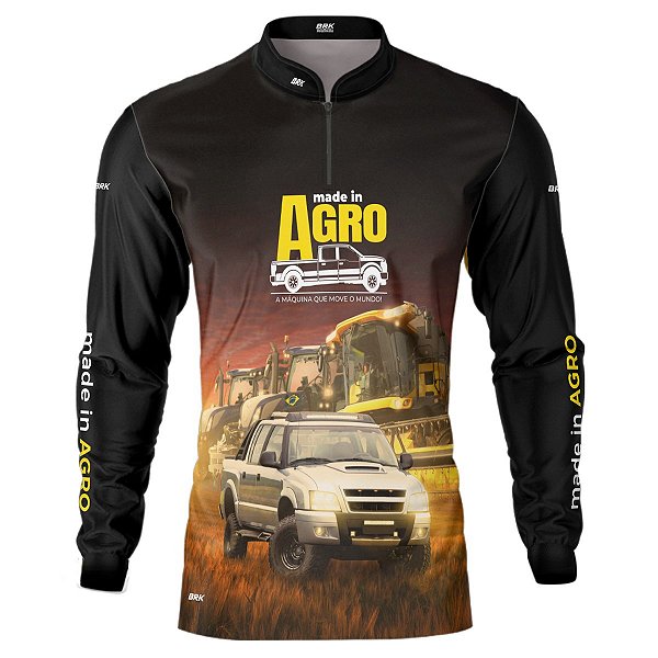 Camisa Agro Brk Caminhonete S10 com UV50 +
