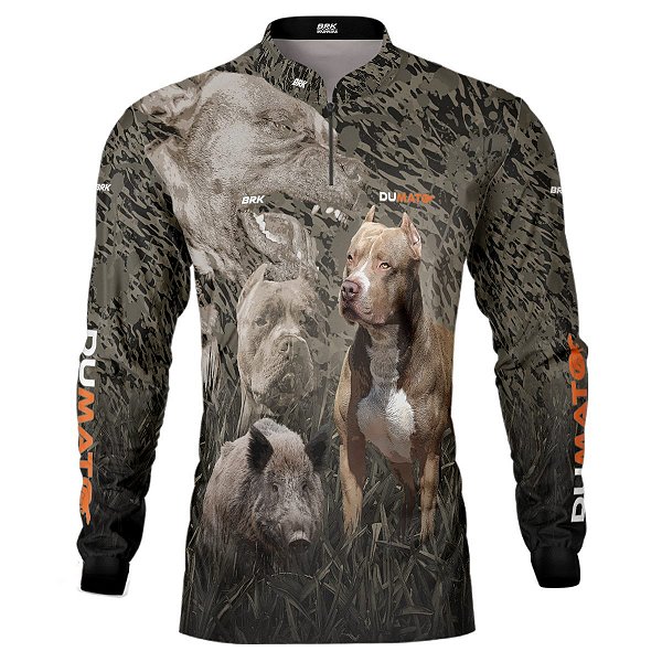 Camisa de Caça BRK DuMato 2.0 Pitbull Americano com UV50 +
