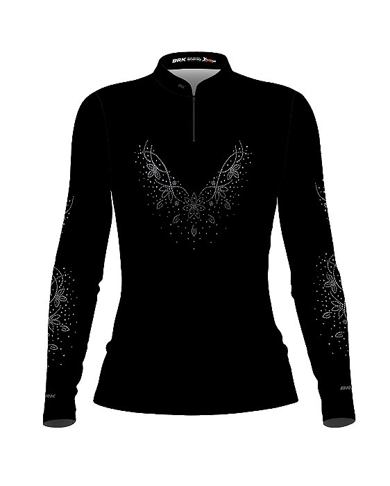 Camisa Country BRK Boiadeira Strass 3 com UV50 +
