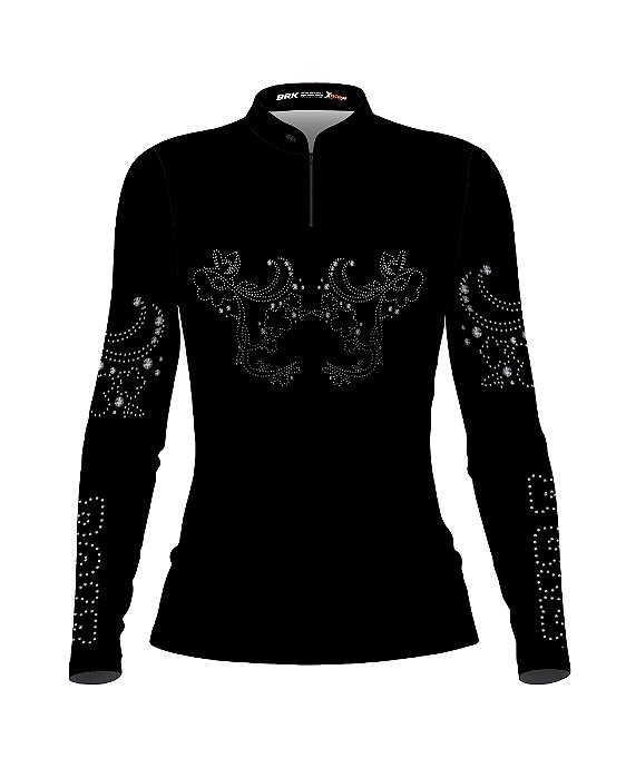 Camisa Country BRK Boiadeira Strass com UV50 +