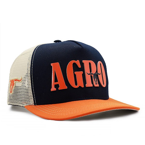 Boné Trucker Country BRK Laranja e Preto