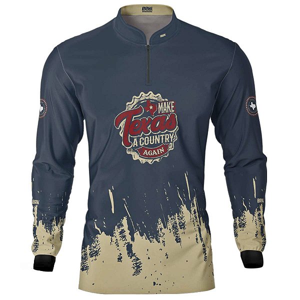 Camisa Agro BRK Make Texas a Country Again com UV50+
