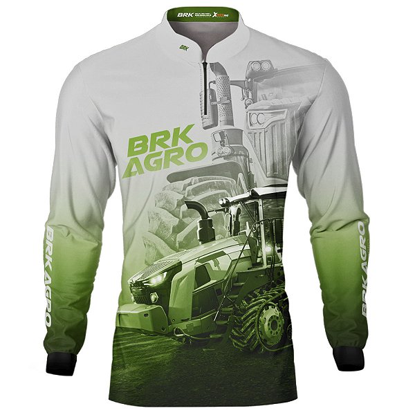 Camisa Agro BRK Trator Vario MT 1167 Clara com UV50+