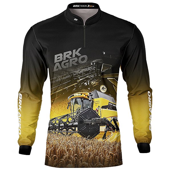 Camisa Agro Brk Colheitadeira CR11 com Proteção UV50+