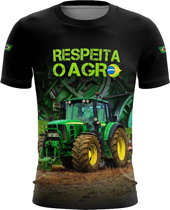 Camiseta Agro Brk Respeita o Agro com Proteção Solar UV  50+