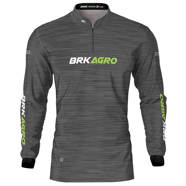 Camisa Agro BRK Mescla Cinza com Proteção UV50+