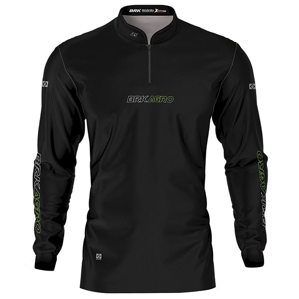 Camisa Agro Básica BRK Preta com Proteção UV50+