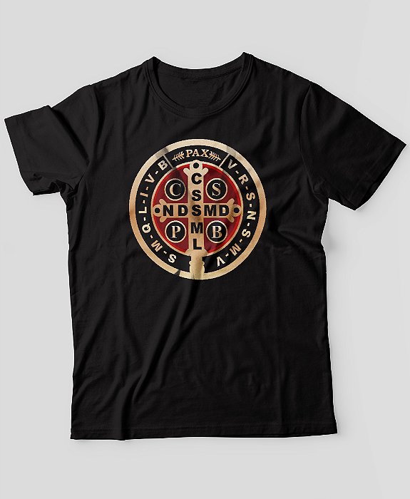 Camiseta Agro Brk Medalhão São Bento Algodão Egípcio