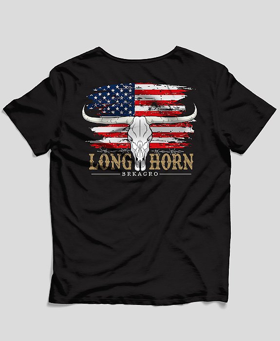 Camiseta Agro Brk Long Horn Algodão Egípcio