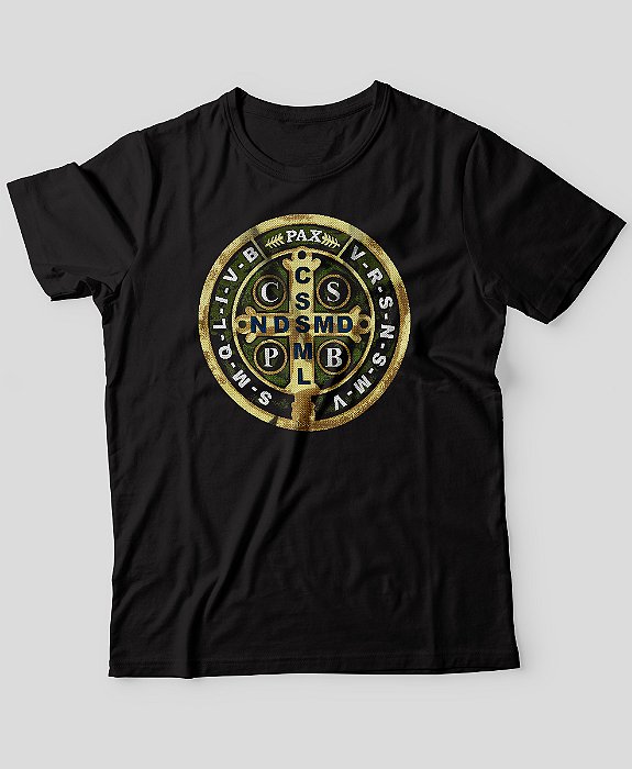 Camiseta Agro Brk Medalhão São Bento Algodão Egípcio